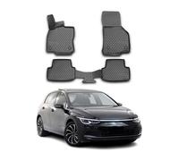Tapis de Sol pour VW Golf 8 2019-2025 Caoutchouc TPE Noir 4x