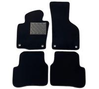 Tapis de Sol pour VW Passat B6 à partir de 2005-2010 B7 2010-2014, sur Mesure, antidérapant, Talonnette en Caoutchouc renforcé, Boutons de Fixation Ovale