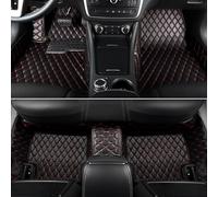 Tapis de Sol PU Cuir Voiture pour Renault Kadjar 2015 2016 2017 2018 2019 2020 2021 2022. Tapis de Sol Auto en Cuir Complet Entouré Car Floor Mat Pied,BlackRed