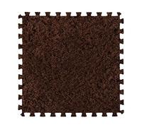 Tapis De Sol Puzzle en Mousse Douce Emboîtable 30,5 X 30,5 Cm, Dalles De Moquette Lumineuses, Tapis en Peluche, Tapis De Jeu, Garde Au Chaud, Antidérapant, 100 Pièces (Taille : 30,5 X 30,5 X 0,4 Cm,