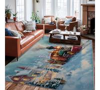 Tapis de sol rectangulaire à poils courts pour salon, chambre à coucher, salle de classe, dortoir, université, décoration de dortoir, 1,8 x 2,7 m