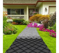 Tapis de sol robuste pour stabilisation du gravier, contrôle de la boue et aménagement paysager, 5 x 6 m / 16.5x20ft, parfait pour les allées et les zones de stationnement