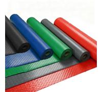 Tapis De Sol Robuste, Tapis De Sol Antidérapant en Caoutchouc À Motif Diamant, Tapis De Protection De Sol Antidérapant en PVC, Épais(Blue,1.3x6m/4.2x19.6ft)