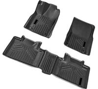 Tapis de sol SucceBuy pour voiture, convient pour Dodge Durango/Jeep Grand Cherokee 2016-2024, inserts en 3 parties pour la rangée avant et la 2e rangée, tapis TPE sur mesure, résistant aux intempérie