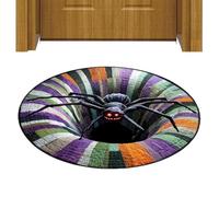 Tapis De Sol Sur Le Thème D’Halloween | Tapis Rond D'illusion D'optique, Ta