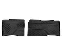 Tapis de Sol sur Mesure en Caoutchouc Compatible avec Ford F250/F350 Bucket Seats w/o 4x4 Shifter Crew Cab 2017 2 Rear pcs