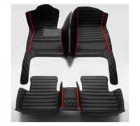 Tapis De Sol Tapis De Sol De Voiture À Couverture Complète, en Cuir Artificiel, pour Hyundai pour Genesis G80 2020 - 2023 Accessoires D'intérieur Voiture Tapis Auto(Noir Rouge)