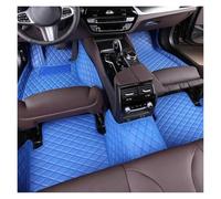 Tapis De Sol Tapis De Sol De Voiture en Cuir Artificiel pour Hyundai pour Genesis GV60 2020 2021 2022 2023, Accessoires Détails Intérieurs Tapis Voiture(Bleu)