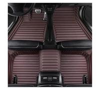 Tapis de sol Tapis Sol Voiture En Cuir 5D À Rayures Personnalisées Intérieur Voiture Pour Vw Pour Golf 2021-2023 2014-2020 2010-2013 Tapis Sol(Café)