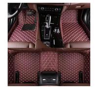 Tapis de Sol Tapis Sol Voiture Personnalisé en Cuir PU pour BMW Série 7 E38 1994-1998 1999 2000 2001 Accessoires D'intérieur Antidérapant Antidérapant Auto(VIN Rouge)