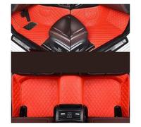 Tapis de Sol Tapis Sol Voiture Personnalisé en Cuir PU pour BMW Série 7 E38 1994-1998 1999 2000 2001 Accessoires D'intérieur Antidérapant Antidérapant Auto(Rouge)