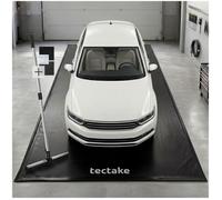 Tapis de sol - TECTAKE - Tapis pour garage GARDEX antidérapant et étanche avec extracteur télescopique, 5,5 x 2,4 m - Noir