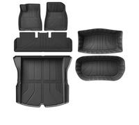 Tapis De Sol Tout Compris En TPE Pour Tesla Pour Model 3 Highland, Tapis De Coffre Arrière Toutes Saisons, Antidérapants, Accessoires Imperméables(Noir 4 LHD)