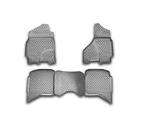 Element Tapis de Sol 3D en Caoutchouc antidérapant pour Dodge RAM 1500/2500/3500 Crew Cab 02-12, Noir