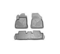 Tapis de Sol TPE ELEMENT pour PEUGEOT 3008 I (2009-2016) | 3 pièces Avant | Tapis de sol de voiture 100 % sur mesure, tapis de voiture en caoutchouc