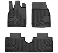 Tapis en caoutchouc pour voiture - FROGUM - Ford Mustang Mach-E depuis 2020 - 3 pièces - Noir - Sur mesure