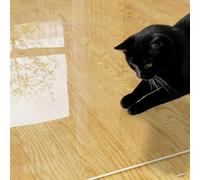 Tapis de Sol Transparent Tapis De Couloir pour Parquet, Tapis De Protection De Sol Transparent Antidérapant en Plastique pour Salon, Chaises, Bureau Ou Espace De Travail, Nappe Découpable(160x180cm)