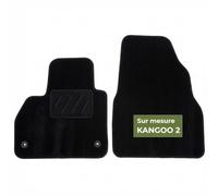 Tapis De Sol Utilitaire Moquette - sur Mesure Renault KANGOO 2 (01/2008-03/2021) - Antidérapant - Clips De Fixation - Talonnette Renforcée