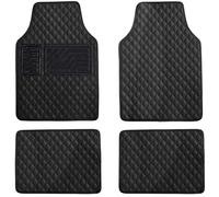 Tapis De Sol Voiture Cuir PU pour Renault Arkana 2019-2024, 4 PièCes Protection Tout Temps ImperméAble Tapis Avant/ArrièRe sur Mesure Accessoires,Black