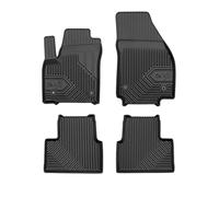 Tapis de sol voiture No.77 compatible avec OPEL Meriva B 2010-2017 sur mesure en caoutchouc | Ensemble de tapis premium | Matériau TPE durable | Bordures supérieures