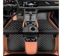 Tapis de sol voiture personnalisé for GMC Sierra 2500 2010-2015, doublure luxe en cuir, couverture complète antidérapante, coussinets pied avant et arrière, accessoires d'intérieur(E/Black-brown)