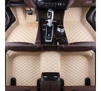 Tapis de Sol Voiture pour Ford Mustang 2015-2023, Cuir Antidérapant Tous Temps Tapis, Couverture Complète Revêtement de Sol, Auto Accessoire,D-Beige