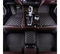 Tapis de Sol Voiture pour Ford Mustang 2015-2023, Cuir Antidérapant Tous Temps Tapis, Couverture Complète Revêtement de Sol, Auto Accessoire,B-Black-Beige