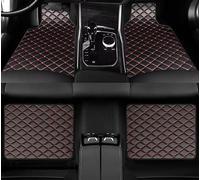 Tapis de Sol Voiture pour Land Range Rover Vogue L405 2012-2020 | Tapis Auto Cuir Similicuir Protection Habitacle Impermeable Antiderapant Sur Mesure Noir Coutures Rouges Accessoires