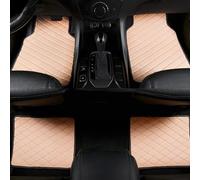 Tapis de Sol Voiture pour Mitsubishi Grandis (6seats) 2006-2024, Cuir PersonnaliséS Tapis Imperméable Antidérapant Coussinets Pieds Protection Moquette Accessoir,Beige