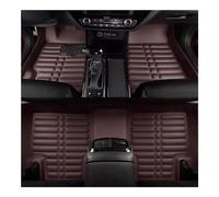 Tapis de Sol Voiture Tapis De Voiture en Cuir pour Peuge&ot pour 3008 T84 2007-2010 2011 2012 2013 2014 2015 2016, Tapis De Sol Intérieur, Pièces De Rechange(Coffee)