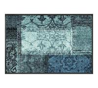 Tapis de sol Wash+Dry lavable Vintage Patches turquoise 50 x 75 cm Tapis de propreté