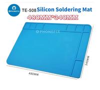 Tapis de soudure antistatique en Silicone ESD, tampon de travail résistant à la chaleur pour pistolet à Air chaud, Station de soudage, réparation, plate-forme de dessoudage TE-509 30CMX20CM