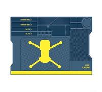 Tapis de soudure résistant à la chaleur 51,5 x 36,5 cm, tapis de réparation en silicone antidérapant pour kit de station de soudage et de dessoudage, bleu