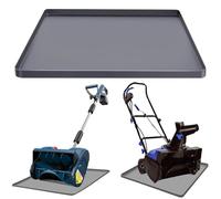 Tapis de souffleuse à neige, tapis de sol en silicone pour garage, pelle à neige électrique avec bord surélevé, bac d'égouttement pour souffleuse à neige, tapis d'huile de garage, tapis de protection