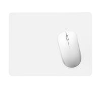 Tapis de Souris, 1 Pc Mousepad de Bureau 26 x 21 cm, Ultra Mince, Antidérapante, Tapis de souris Jeux et travail, Lavable la Vitesse et la précision Améliorées pour PC, Ordinateur, Travail - Blanc