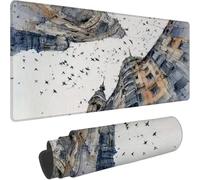Tapis de Souris - 1000x500x3mm, Tapis Souris Architecture 0-z394 | Base Caoutchouc Anti-Dérapant, Glissement Facile, Résistant, Durable, Sous Main Bureau pour PC, Ordinateur, Bureau, abstrait