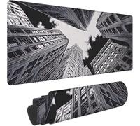 Tapis de Souris - 1000x500x3mm, Tapis Souris Architecture 0-z395 | Base Caoutchouc Anti-Dérapant, Glissement Facile, Résistant, Durable, Sous Main Bureau pour PC, Ordinateur, Bureau, Gris-4
