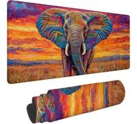 Tapis de Souris - 1000x500x3mm, Tapis Souris d'Ordinateur, éléphant 0-z126 | Base Caoutchouc Anti-Dérapant, Glissement Facile, Résistant, Durable, Sous Main Bureau pour PC, Ordinateur, Bureau, Afrique-4