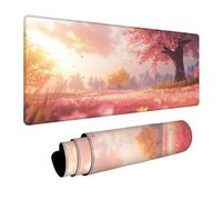 Tapis de Souris 1200x600x3mm Arbre, Voir Tapis de Bureau Gaming, Mouse Pad avec Base en Caoutchouc, Desk Mat avec Coutures sur Les Bords, Accessoire Gamer, pour Bureau Gaming Maison, Gamer, PC H-5473