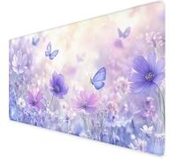 Tapis de Souris 1200x600x3mm Chrysanthème sous Main Bureau Rêve Antidérapant Étanche, Base en Caoutchouc Lavable, la Vitesse et la Précision Améliorées, Mouse Pad pour Protege Bureau, Domicile K7-953