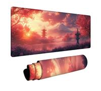 Tapis de Souris 1200x600x3mm Mont Fuji, Paysage Tapis de Bureau Gaming, Mouse Pad avec Base en Caoutchouc, Desk Mat avec Coutures sur Les Bords, Accessoire Gamer, pour Bureau Maison, Gamer, G-9879