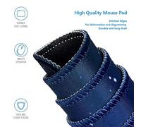 Tapis De Souris 1500x800x3mm, Carré Blanc Grand Tapis de Souris Gaming, Gamer Mouse Pad avec Coutures sur Les Bords, Base en Caoutchouc Naturel Antidérapante, Lavable sous Main Bureau