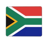 Tapis de souris 21,1 x 26,2 cm avec base en caoutchouc antidérapant pour clavier de travail Motif drapeau de l'Afrique du Sud