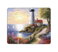Tapis de souris 21,1 x 26,2 cm avec base en caoutchouc antidérapant pour clavier de travail Motif phare