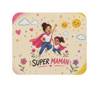 Tapis de Souris 22x18cm Super Maman - Maman et Fille Super-Héroïnes - Cadea
