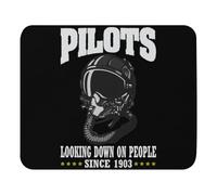 Tapis de souris 23,9 x 20,1 cm fantaisie regardant vers le bas sur les gens Gags Airman Gags Cadeau | Humour Aircrews Sassy Sassy Sassy Dire Hommes Femmes