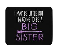 Tapis de souris 23,9 x 20,1 cm Tapis de souris I May Be Little But I'm Going to Be Promoted to Big Sister