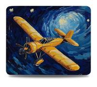 Tapis de Souris, 23 x 18cm Tapis de Bureau Mouse Pad Avion, Base en Caoutchouc Imperméable et Antidérapante, Offrez-Vous Une Glisse Ultra-Douce et Un Suivi Optimal, pour Travail, Jeux Abstrait 0d-161