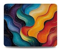 Tapis de Souris, 23 x 18cm Tapis de Bureau Mouse Pad Couleur, Base en Caoutchouc Imperméable et Antidérapante, Offrez-Vous Une Glisse Ultra-Douce et Un Suivi Optimal, pour PC/Mac, Résumé (4) 0d-70