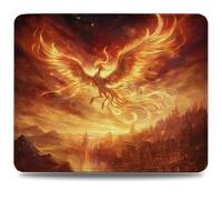 Tapis de Souris, 23 x 18cm Tapis de Bureau Mouse Pad Flamme, Base en Caoutchouc Imperméable et Antidérapante, Offrez-Vous Une Glisse Ultra-Douce et Un Suivi Optimal, pour Travail, Jeux Oiseau 0d-432